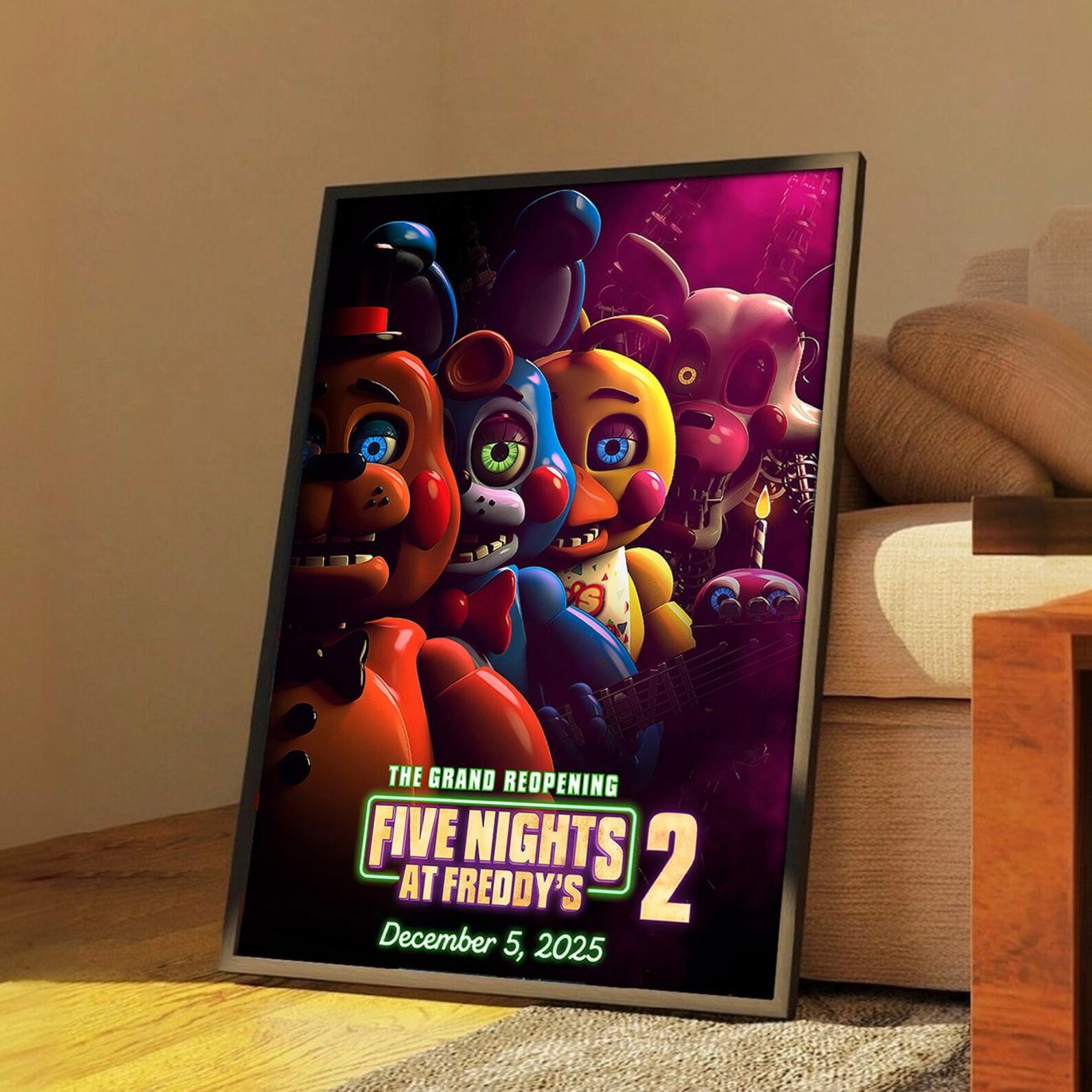 Five Nights At Freddy s 2 Movie Poster Canvas Wall Art Limited five-nights-at-freddy-s-2-movie-poster-canvas-wall-art-limited