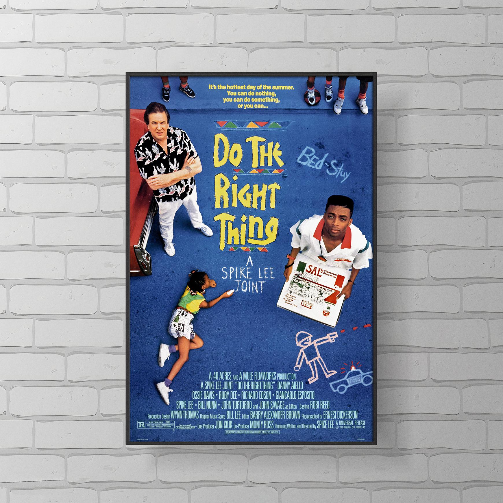 Do the Right Thing Movie Poster | Canvas Wall Art | Limited Collection ...