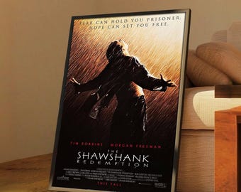 ショーシャンクの空に 映画ポスター - 高品質キャンバスアートプリント