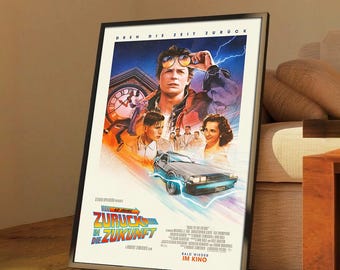 バック・トゥ・ザ・フューチャー映画ポスター | キャンバスウォールアート | 限定コレクション | フレームなしプリント | ホームデコレーション | ギフトアイデア