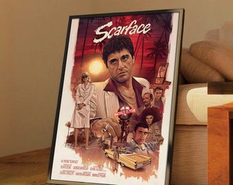 スカーフェイス（1983）--映画ポスター、アートプリント、ホーム