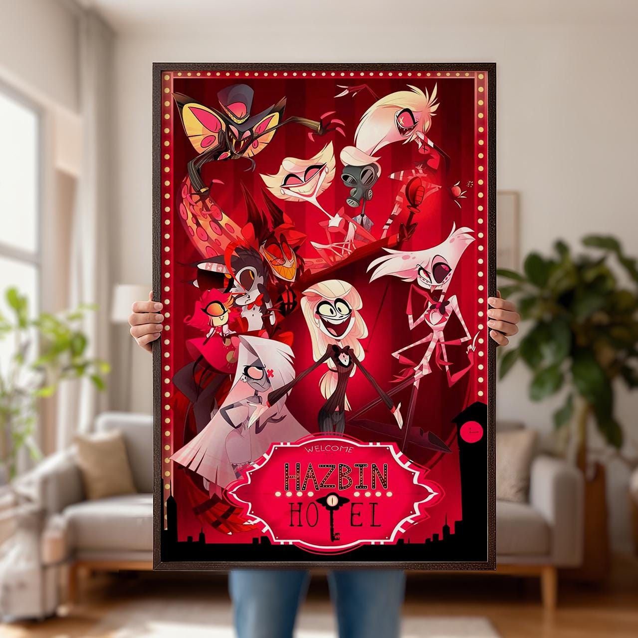 HAZBINHOTEL Hotel Staff Holiday Poster Now up on the Hazbin Hotel