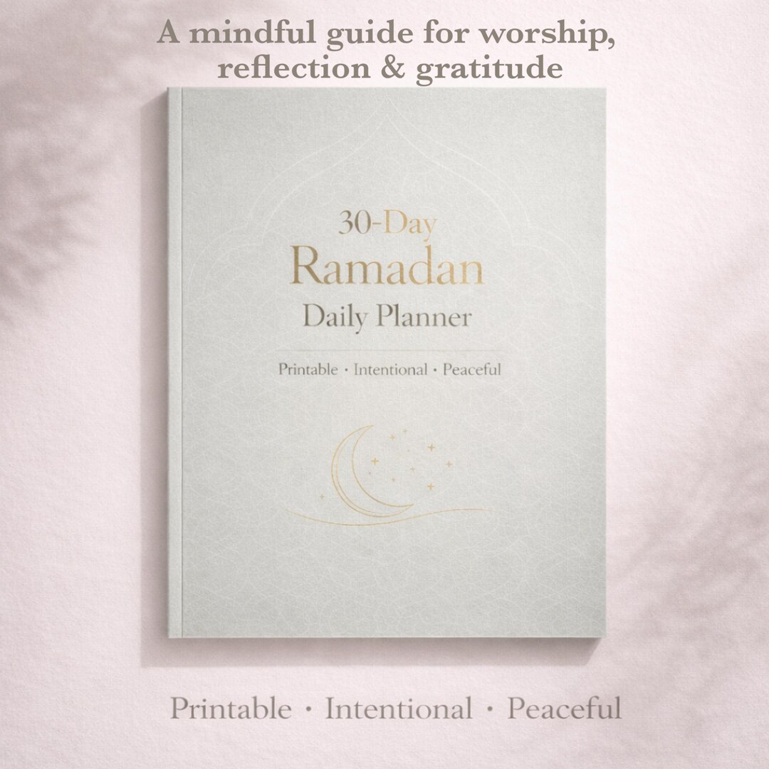 30-day Ramadan Daily Planner Printable | Islamic Ramadan Planner PDF ...