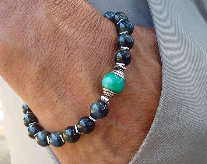 Men's Spiritual Protection, Strength, Wisdom, Serenity Bracelet