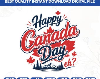 Buon Canada Day SVG PNG, disegni orgoglio canadese, design retrò per la maglietta del Canada Day, canadese Eh, sublimazione patriottica per il Canada Day, Canada Strong PNG