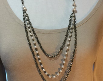 Multi chain necklace | Etsy