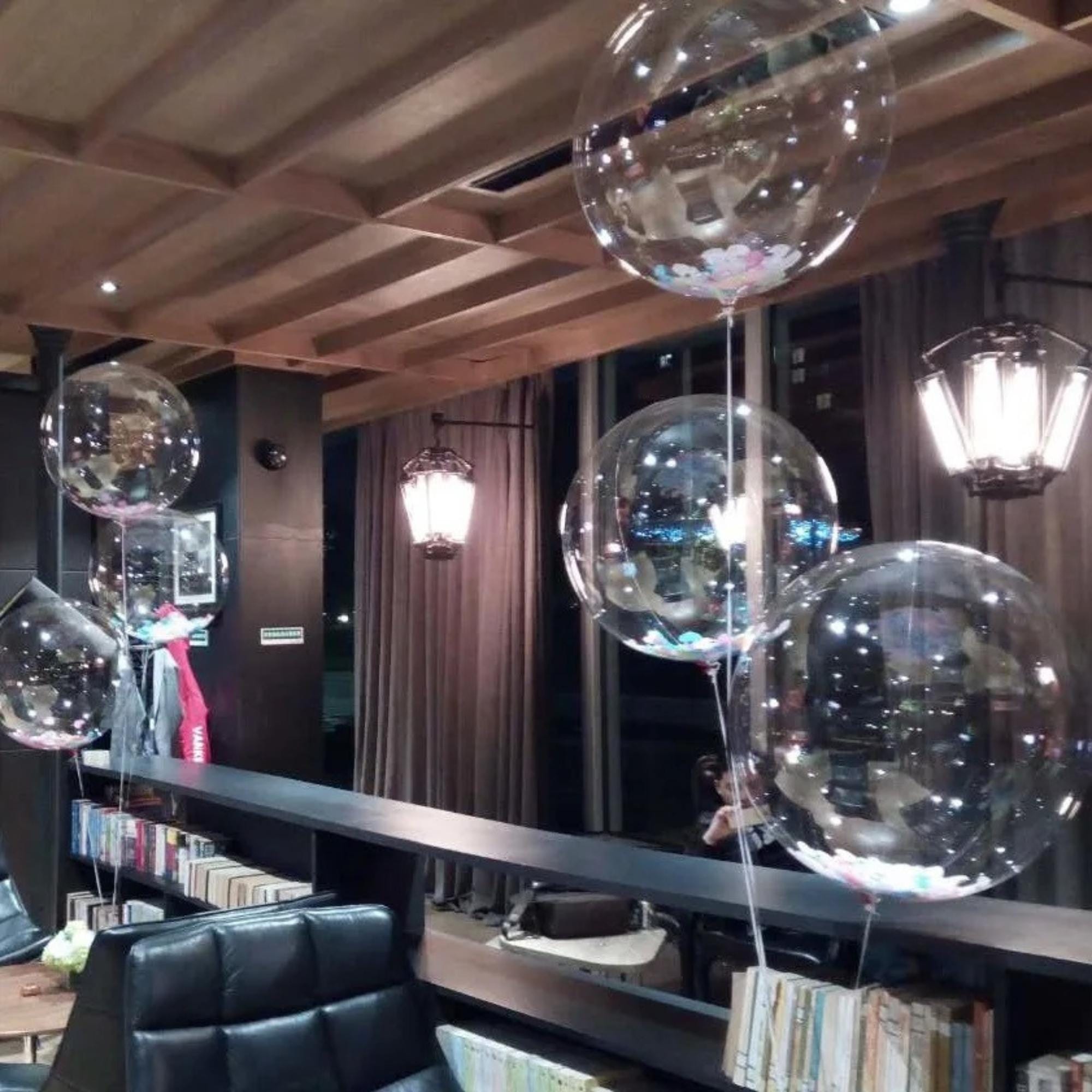 Balloons: Clear Transparent Bubble Decorations, 10-piece Multipack - Etsy