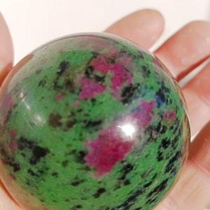 Bola de rubí y esmeralda - Decoración del hogar (5,8 cm)