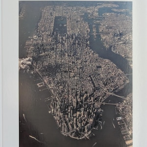 Vista aérea da cidade de Nova York - Cartão comemorativo