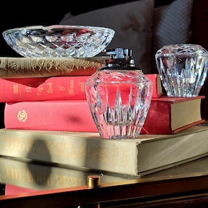 Vintage Princess House Highlights Lead Crystal Set | Table Lighter, Ashtray, Votive Holder