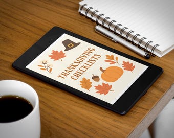 Thanksgiving Mega Bundle | 22 Printable Checklists | Holiday Dinner, Hosting, Cooking and Family Planner