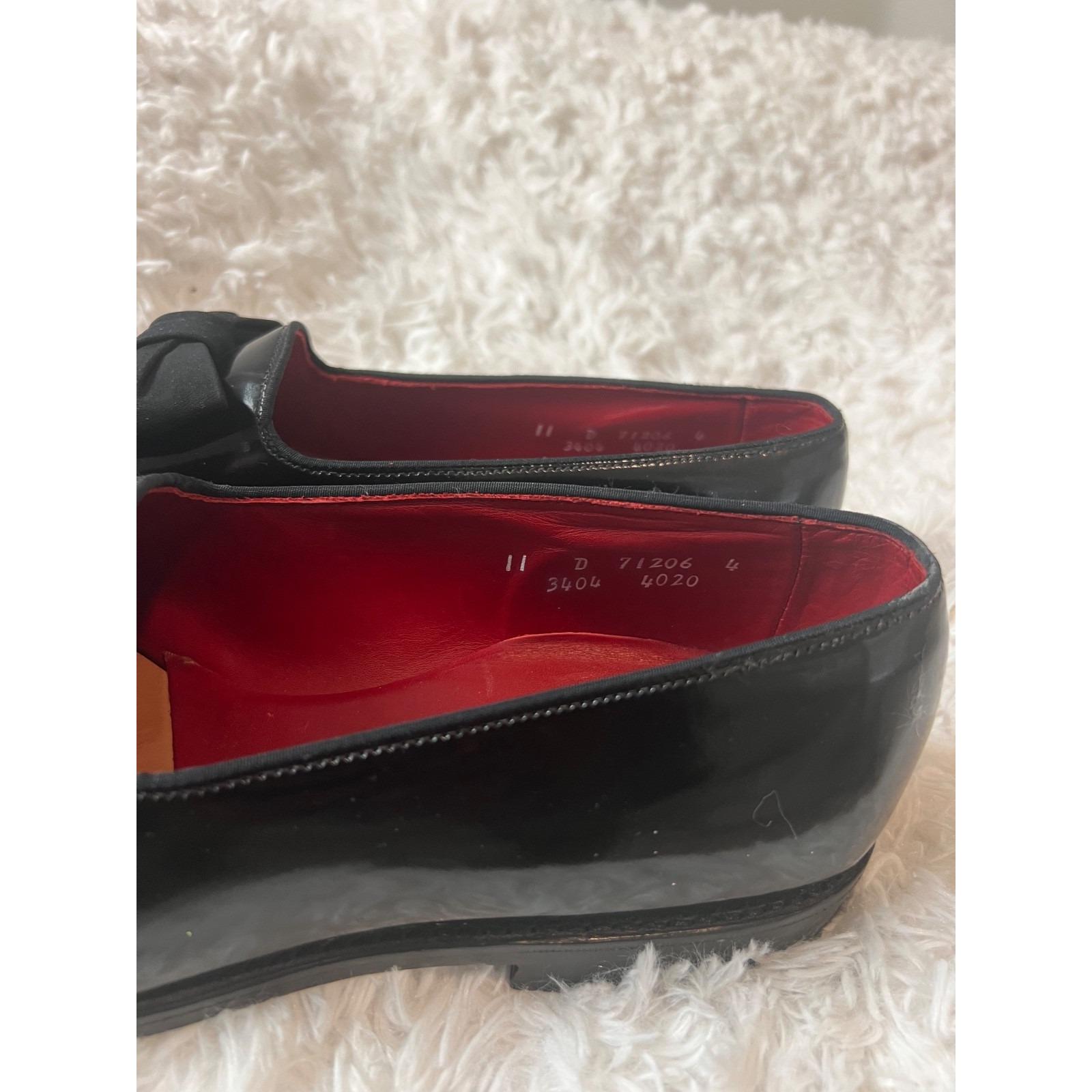 Allen Edmonds Ritz Men\'s Patent Leather Tuxedo Loafers - Size 11D Allen Edmonds Patent Leather Solid Dress Shoes for Men for  main image 4