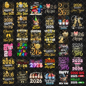 PNG de Año Nuevo, Paquete de PNG de Año Nuevo 2026, PNG con cita de Año Nuevo, PNG de "Año Nuevo: El mismo desastre", Camiseta de Año Nuevo, Imágenes prediseñadas de Año Nuevo, Paquete de Año Nuevo