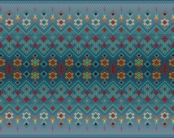 Traditional Geometric Ethnic Pattern Seamless Textile Design
