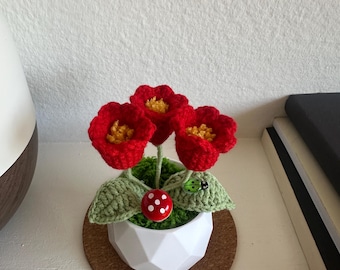 Crochet Lily of the Valley Potted Plant