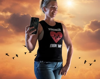 Stronger Every Day Motivational Tank Top — Gym Workout Tank for Women