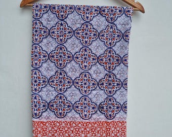Indian Block Print Sarong, Sarong Beach Wrap, Cotton Sarong,Pareo, Summer Beach Pareo, | Gift for her|Mothers Day Valentines Birthday Summer