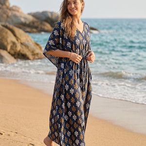 navy blue cover up for dress Navy Blue Midi Cover-Up Dress