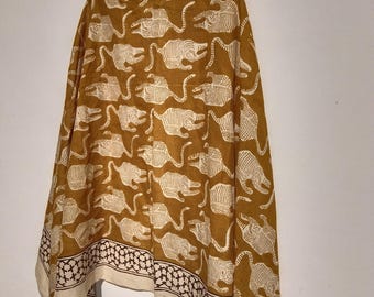 Indian Block Print Sarong, Sarong Beach Wrap, Cotton Sarong,Pareo, Summer Beach Pareo, | Gift for her|Mothers Day Valentines Birthday Summer