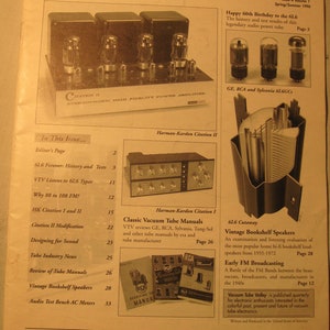 Vacuum Tube Valley issue 4 vol 1 spring/summer 1996