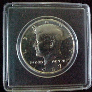 JFK US Kennedy Half Dollar 1967 Sealed in plastic flawed MS64 ? Sale Sale