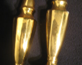 Vintage 22k Gold Plated Salt and Pepper Shakers - 1950s