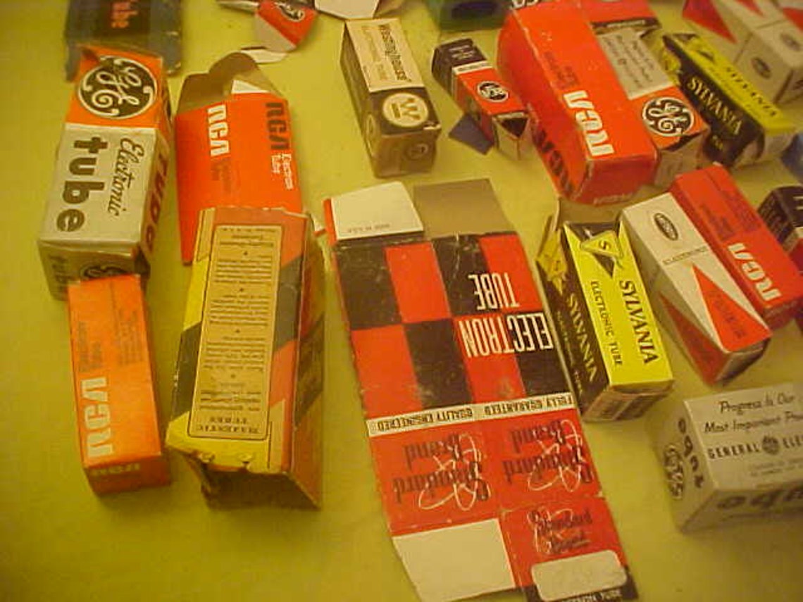 Vacuum Tube Boxes 30s to 60s Vintage Lot of 33 Sale Etsy