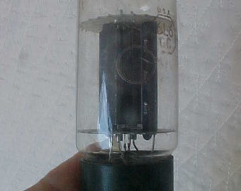 6L6GC RCA USA Black Plate Weld "Holy Grail" side OO getter Vintage  60s Tests Strong Audio Power Tube Sale