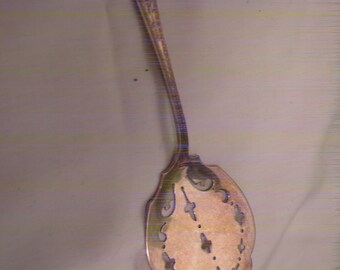 Vintage Sterling Silver Salsa Spoon marked "D"  PatT 6 11/16" x 2 5/16"  44.3 grams Flawless Sale
