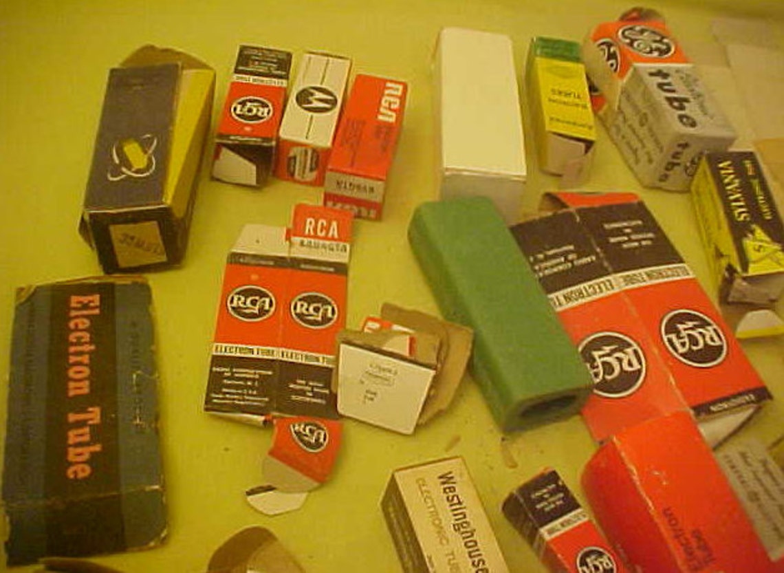 Vacuum Tube Boxes 30s to 60s Vintage Lot of 33 Sale Etsy