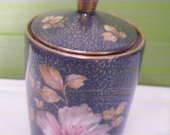 Vintage KPM Bavaria Jar: German Royal Porzellan Pottery, 1960s Floral Design