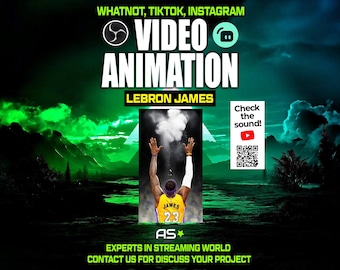 Lebron James Chalk Toss Animation | Stream Overlay (Digital Download)