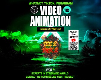 See 2 Pick 2 Animated Stream Overlay | TikTok, Whatnot, OBS (Digital Download)