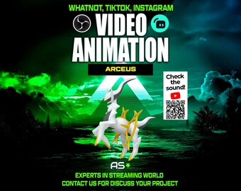Arceus Animated Stream Overlay | TikTok, Whatnot, OBS (Digital Download)