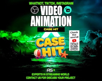 Case Hit Animated Stream Overlay | TikTok, Whatnot, OBS (Digital Download)