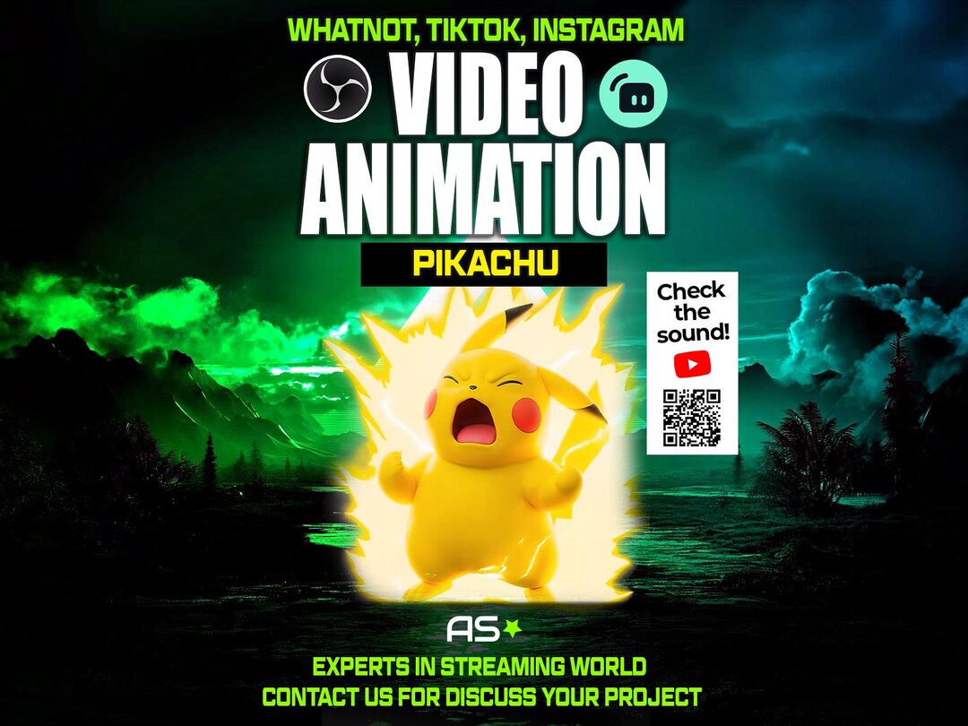 Pikachu Exploding Animation | Stream Overlay, Tiktok, OBS (WEBM Digital ...