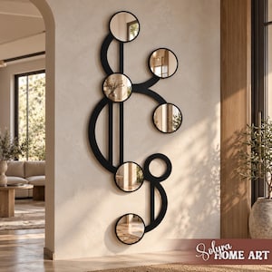 Geometric Wall Mirror Decor - Etsy