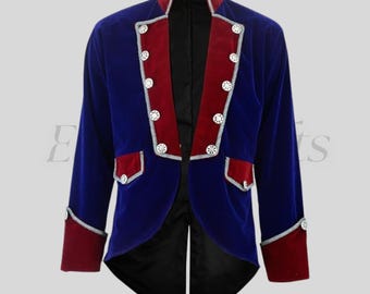 Handcrafted Men's Velvet Tuxedo Jacket | Gothic Steampunk Frock Coat | Victorian Tailcoat Costume Wedding Goth - Gift for Him