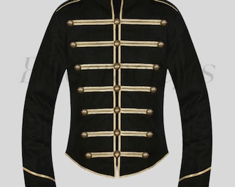 Giacca Uomo Stile Militare / Bandistico – Modello Principe In Finta Pelliccia – Nuova Senza Etichette