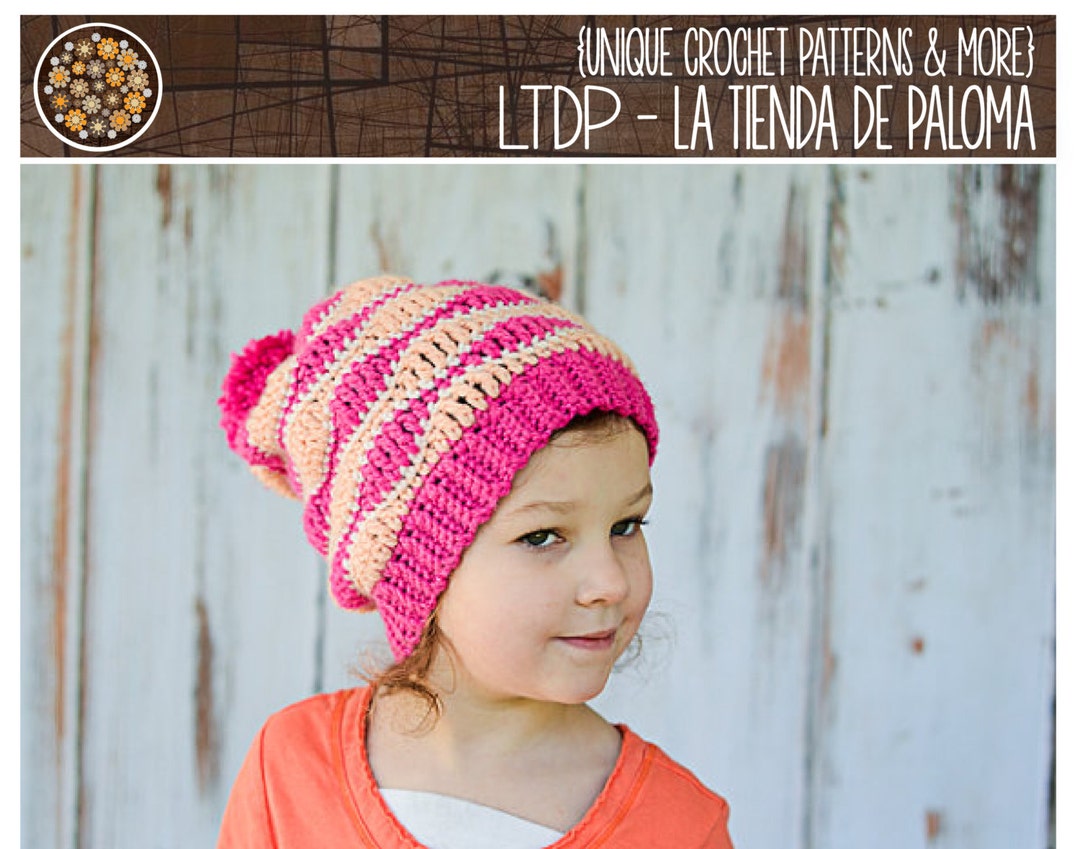 INSTANT DOWNLOAD Crochet Slouchy Hat Pattern Slouchy Pattern Crochet ...
