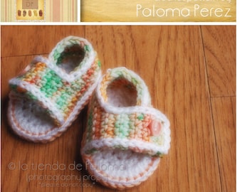 INSTANT DOWNLOAD - Crochet Baby Summer Sandals - Crochet sandals - Crochet pattern