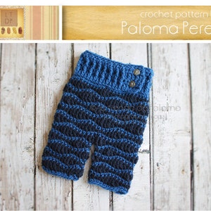 INSTANT DOWNLOAD - Crochet Baby Pants Pattern - Crochet Waves Pants - Crochet Pants - Crochet Pattern