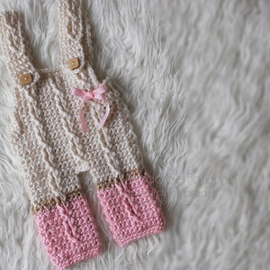 INSTANT DOWNLOAD Crochet Little Mister Cable Overalls Baby Overalls Pattern image 4