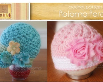 INSTANT DOWNLOAD - Crochet Vintage Swirl Hat Pattern - Baby hat pattern - Newsboy hat pattern - Crochet vintage hat pattern