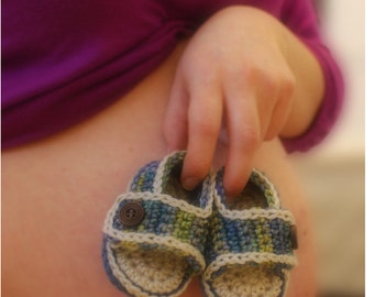 INSTANT DOWNLOAD - Crochet Baby Sandals - Crochet baby summer sandals - Crochet pattern