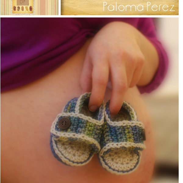 INSTANT DOWNLOAD - Crochet Baby Sandals - Crochet baby summer sandals - Crochet pattern