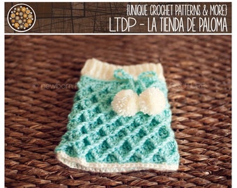INSTANT DOWNLOAD - Crochet Waffle Gaufre Skirt