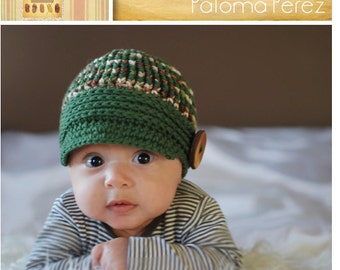 INSTANT DOWNLOAD - Crochet Newsboy Pattern - Perfect Fit Newsboy Pattern - Crochet Pattern