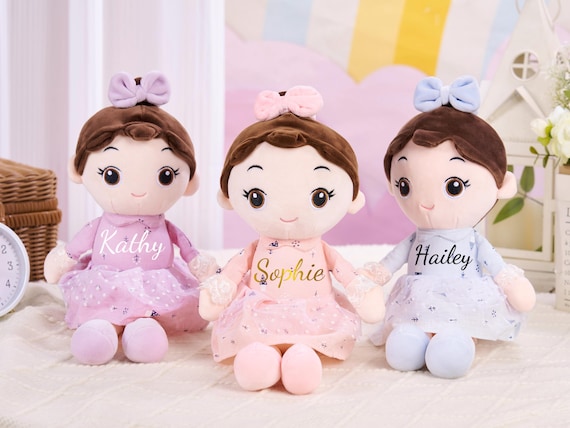 Personalized Baby Doll,Baby Doll Toy With Name,Custom Monogrammed Baby Doll Gift,Shower Gift,Newborn Girl Gift,Flower Girl Gift,Baby Gift