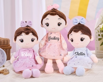 Personalized Baby Doll,Customized Baby Doll Toy For Baby Girls,Custom Name Children Gift,Baby Shower Gifts,Flower Girl Gift,Cotton Baby Doll
